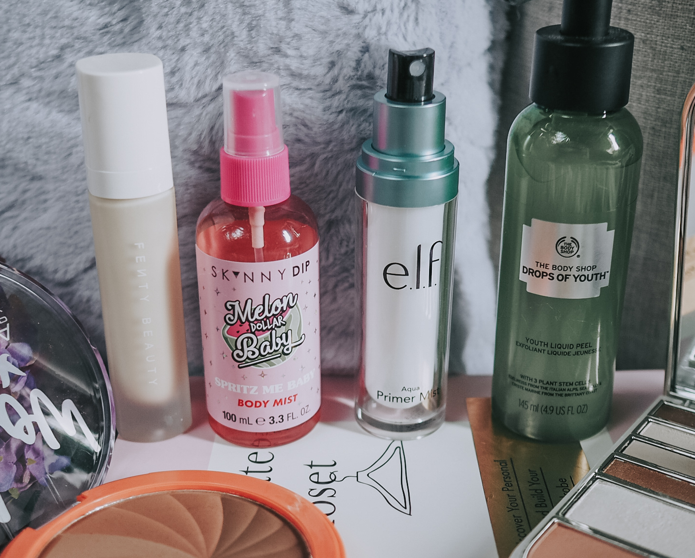 Fenty Beauty, Skiny Dip, E.L.F & The Body Shop